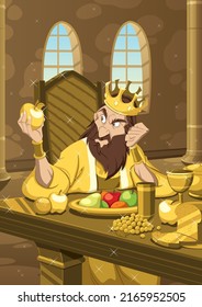 The table is well laden, but King Midas will remain hungry, for everything he touches turns to gold.