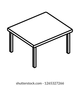 table wood isolated icon