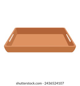 Table wood tray icon cartoon vector. Meal cooking. Menu chef food