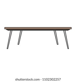 table wooden isolated icon