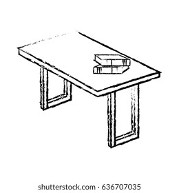 table wooden isometric icon