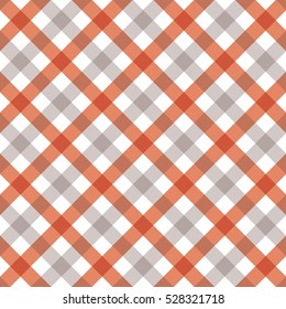 Tablecloth diagonal stripe orange and grey