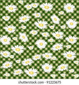 Tablecloth with flowers - chamomile