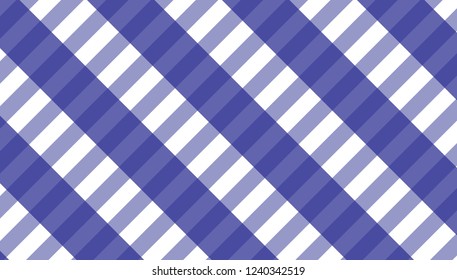 Tablecloth gingham pattern for plaid,background,tablecloth for textile articles,blue and white cell,vector illustration.EPS-10.