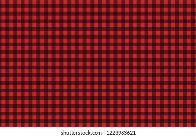 Tablecloth gingham pattern for plaid,background,tablecloths for textile articles,red and white cell,vector illustration.EPS-10.