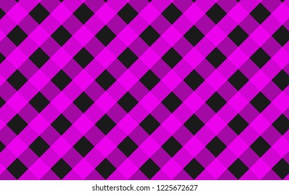 Tablecloth gingham pattern for plaid,background,tablecloths for textile articles,pink and black cell,vector illustration.EPS-10.