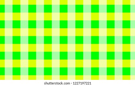 Tablecloth gingham pattern,green,yellow,white background for plaid,tablecloths for textile articles, cell,vector illustration.EPS-10.
