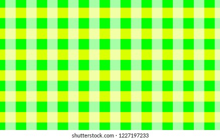 Tablecloth gingham pattern,green,yellow,white background for plaid,tablecloths for textile articles, cell,vector illustration.EPS-10.