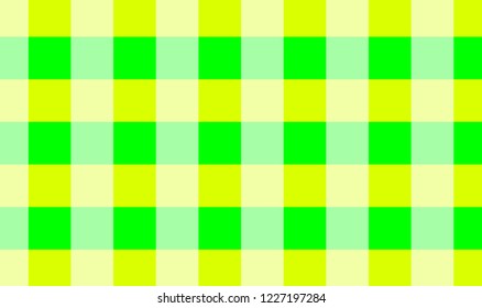 Tablecloth gingham pattern,green,yellow,white background for plaid,tablecloths for textile articles, cell,vector illustration.EPS-10.