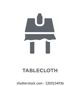 tablecloth icon. tablecloth design concept from Kitchen collection. Simple element vector illustration on white background.