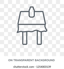 tablecloth icon. tablecloth design concept from Kitchen collection. Simple element vector illustration on transparent background.