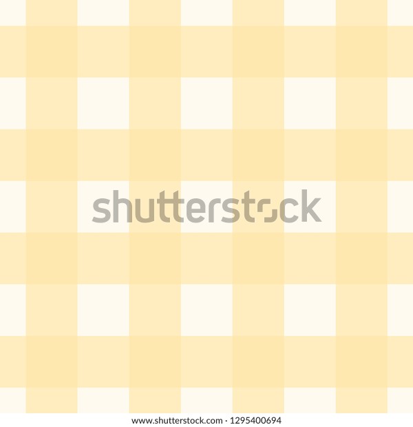 Tablecloth Pattern Peach Yellow White Colors Stock Vector Royalty