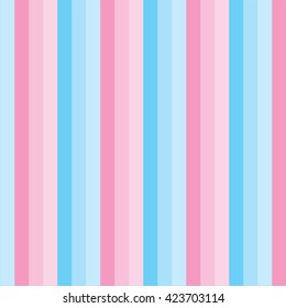 Tablecloth pink vertical stripes