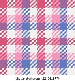 Tablecloth plaid check seamless pattern
