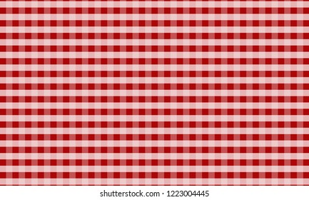 Tablecloth for plaid,background,tablecloths for textile articles,red and white cell,vector illustration.EPS-10.