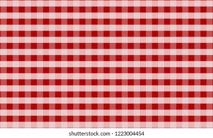 Tablecloth for plaid,background,tablecloths for textile articles,red and white cell,vector illustration.EPS-10.