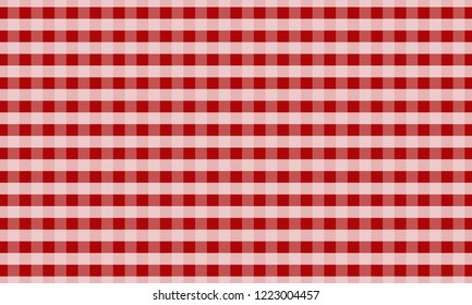 Tablecloth for plaid,background,tablecloths for textile articles,red and white cell,vector illustration.EPS-10.