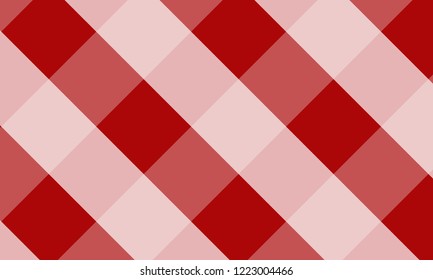 Tablecloth for plaid,background,tablecloths for textile articles,red and white cell,vector illustration.EPS-10.
