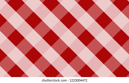 Tablecloth for plaid,background,tablecloths for textile articles,red and white cell,vector illustration.EPS-10.
