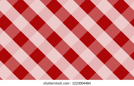 Tablecloth for plaid,background,tablecloths for textile articles,red and white cell,vector illustration.EPS-10.