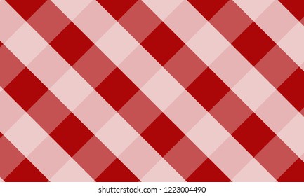 Tablecloth for plaid,background,tablecloths for textile articles,red and white cell,vector illustration.EPS-10.