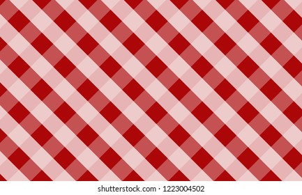 Tablecloth for plaid,background,tablecloths for textile articles,red and white cell,vector illustration.EPS-10.