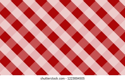 Tablecloth for plaid,background,tablecloths for textile articles,red and white cell,vector illustration.EPS-10.