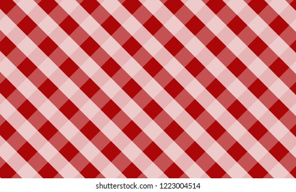 Tablecloth for plaid,background,tablecloths for textile articles,red and white cell,vector illustration.EPS-10.