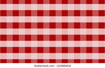 Tablecloth for plaid,background,tablecloths for textile articles,red and white cell,vector illustration.EPS-10.