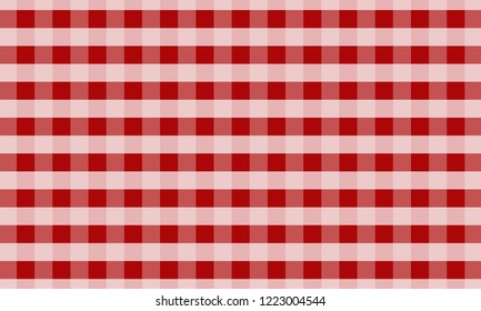 Tablecloth for plaid,background,tablecloths for textile articles,red and white cell,vector illustration.EPS-10.