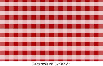 Tablecloth for plaid,background,tablecloths for textile articles,red and white cell,vector illustration.EPS-10.