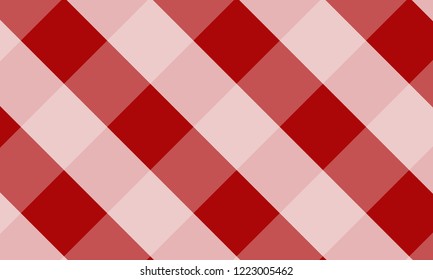 Tablecloth for plaid,background,tablecloths for textile articles,red and white cell,vector illustration.EPS-10.