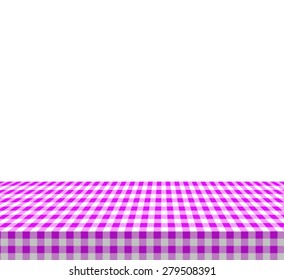 Tablecloth purple. Vector EPS 10 illustration.