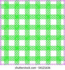 Tablecloth seamless , green and purple color - vector illustration. You can use it to fill your own background.