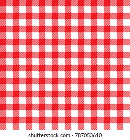 Tablecloth seamless pattern. Red color