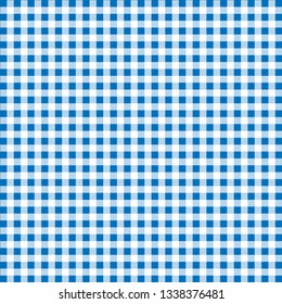 Tablecloth tartan fabric pattern line blue white design vector