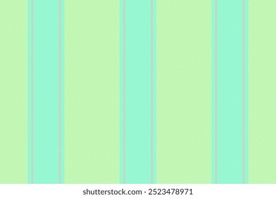 Tablecloth textile background lines, machinery pattern vertical vector. Italian seamless stripe texture fabric in mint and lime colors.