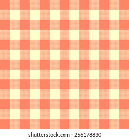 tablecloth woven texture - light red checkered pattern