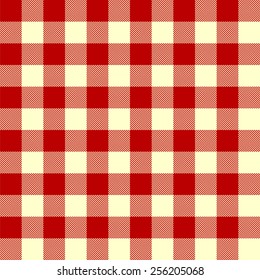 tablecloth woven texture - red checkered pattern