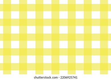 Tablecloth: Yellow Scot pattern on the white background 