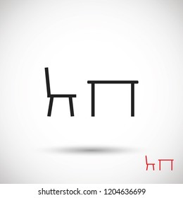 Tableicon vector icon