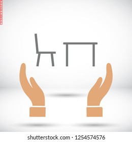 Tableicon vector icon