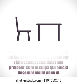Tableicon vector icon , lorem ipsum Flat design