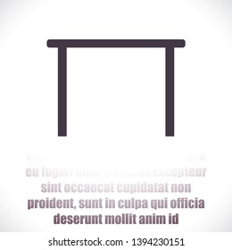 Tableicon vector icon , lorem ipsum Flat design