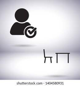 Tableicon vector icon , lorem ipsum Flat design