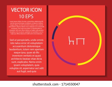 Tableicon vector icon , lorem ipsum Flat design