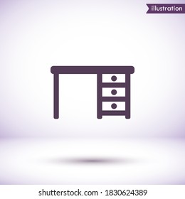 Tableicon vector icon , lorem ipsum Flat design