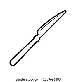 table-knife icon. Element of kitchen tools for mobile concept and web apps icon. Thin line icon for website design and development, app development