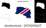 Tablelands (Queensland) outline map set