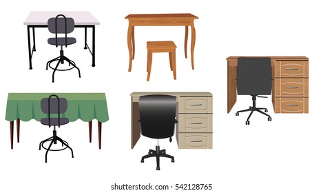 Tables with chairs collection